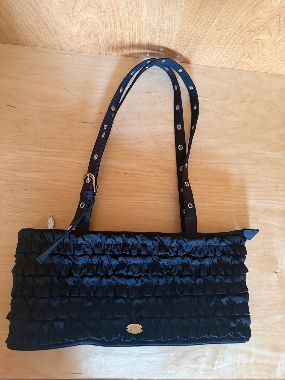 Damson Madder Sophia Ruffled Shoulder Bag
